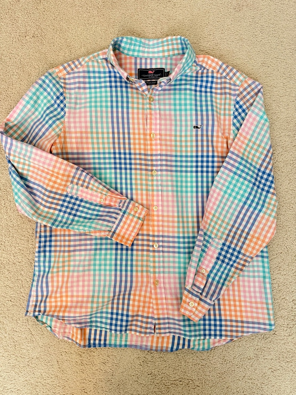 Vineyard Vines Men’s Gingham Button-Down Shirt